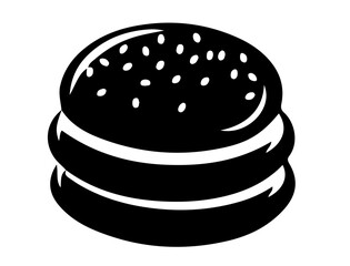 hamburger isolated on white background