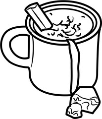 Cozy Hot Chocolate coloring Page
