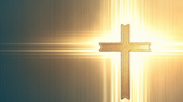 An elegant First Communion background featuring a chalice and host, bathed in soft golden light. The smooth gradient from cream to light gold makes it perfect for invitations or religious event poster