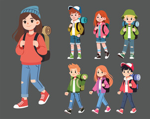 Young Teenagers Going Camping