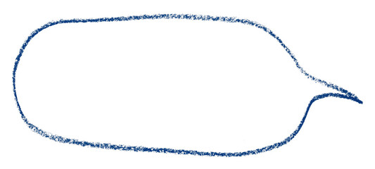 Separate blue speech bubbles on transparent background.