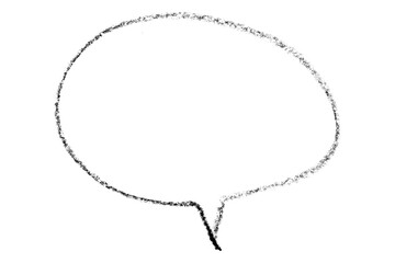 Fototapeta premium Separate black speech bubbles on transparent background.