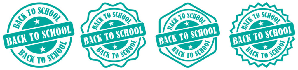 Back to school logo collection set. Back to school label.   round band sign set.  Back to school stamp badge label emblem with text and stars for education and academic theme. education. 