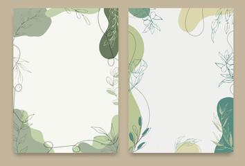 Blank wreath frame with green eucalyptus vector