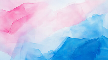 Fototapeta premium Pink and Blue Abstract Watercolor Texture Background