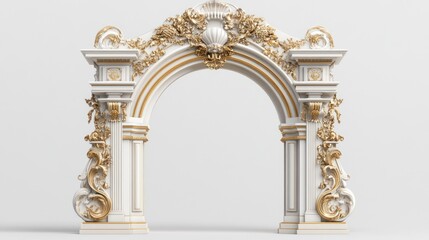 Naklejka premium Ornate Archway; Elegant Entranceway