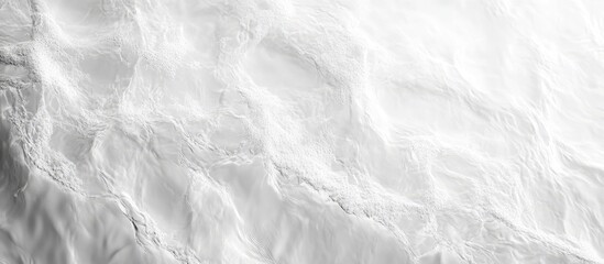 Obraz premium White water texture, a clear, transparent, and calm surface with ripples and waves against a light gray background. Minimalist flat lay banner for a spa or beauty concept