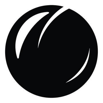 baoding ball vector silhouette black color