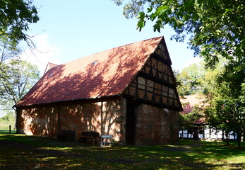 Obraz premium Historical Monastery in the Village Schinna, Lower Saxony
