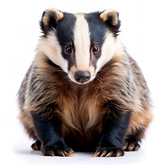 Fototapeta premium ferret on white background