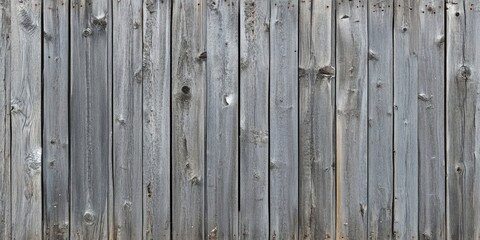 Fototapeta premium Weathered grey wood planks background showcasing a grunge texture with various dark and light gray tones arranged vertically across the surface.