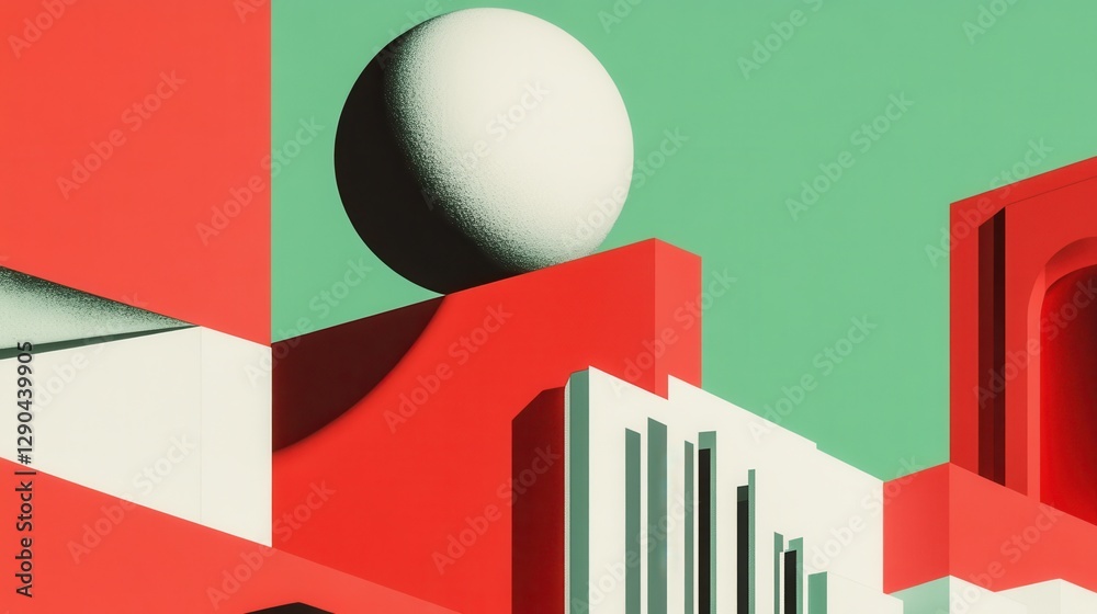 Fototapete a bold retro-style poster with a catchy phrase in block letters