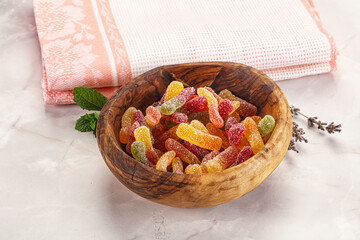 Sweet and sour marmalade worms