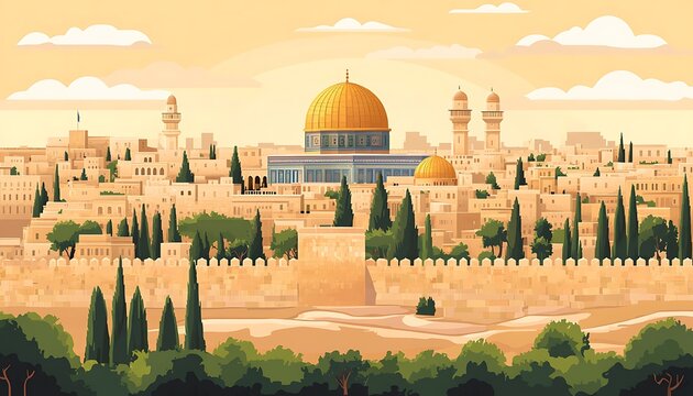 Jerusalem Old City, Dawn, Religious Landmark