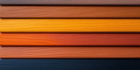 Woodgrain Rainbow Premium Colored Pencil Display for Stylish Art Supplies Marketing - Engaging Creative School Content and Contemporary Design Education