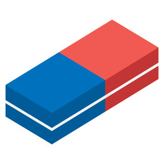Flat Eraser Illustration
