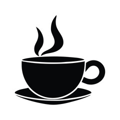 Fototapeta premium Tea Cup Vector silhouette illustration