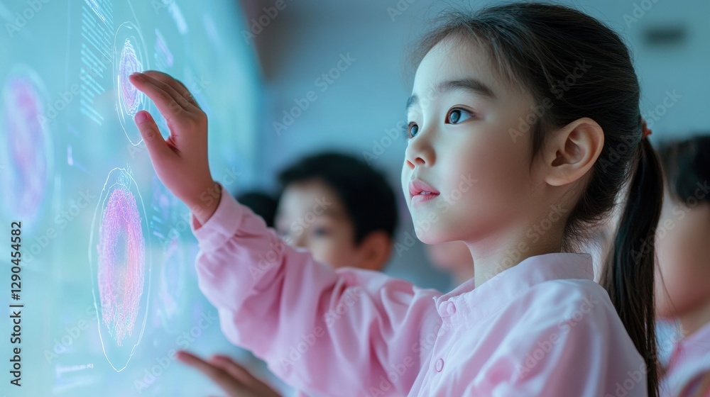 Poster Interactive Digital Classroom Experience AI-Enhanced Learning with Holographic Display for Engaging Education in Modern Academic Settings