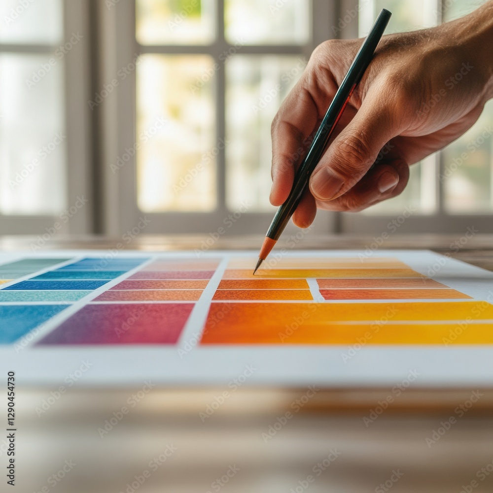 Poster Modern Workspace Visualization Hand-Drawn Data Charts on Glass Desk Surface - Analytical Strategy Content and Innovative Business Tools for Collaborative Problem-Solving