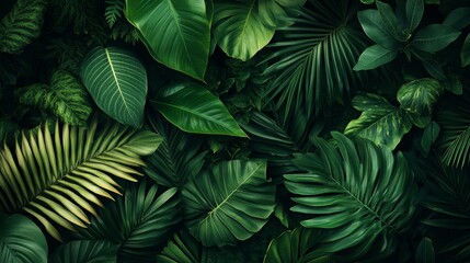 Stunning Tropical Leaf Pattern Background