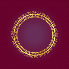 vintage background with golden ornament