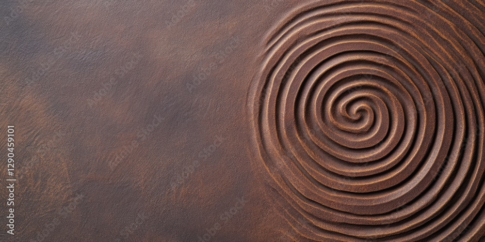 Fototapete Modern Textured Biometrics Display Leather Surface with Fingerprint Swirl - Innovative Access Control and Digital Authentication Solutions for Security Industries