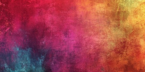 Fototapeta premium Vibrant textured background featuring gradient transitions of red, orange, yellow, and blue hues smoothly blended across the canvas.