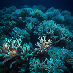 Obraz premium Iridescent Coral Labyrinth