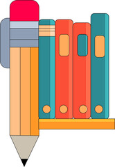 school illustration educational set illustration