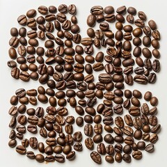 Obraz premium Whimsical Coffee Bean Cup: A Creative Brew