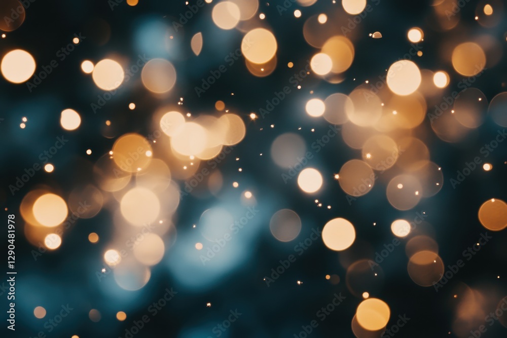 Leinwandbilder Abstract bokeh background creates a luxurious, ethereal atmosphere in a softly blurred visual experience, abstract white bokeh and zoom out background luxury background