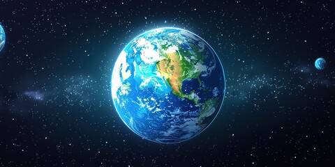 earth and moon