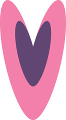 abstract shape heart retro