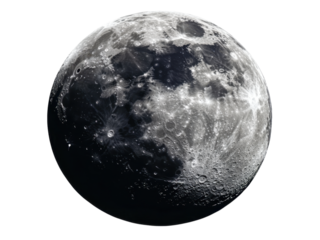 A Stunning Close-Up View of the Moon's Surface Unveiling its Craters and Textured Terrain in All its Glory