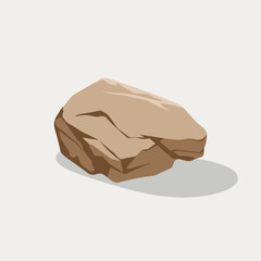 A Flat-Style sandstone on a Plain White Background