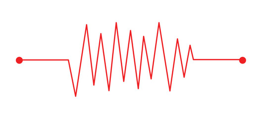 Life line icon vector. Heartbeat line icon. Medetsina sign. Cardiogram line icon, png,sign. Heart pulse silhouette, icon, symbol. Vector illustration in eps10.