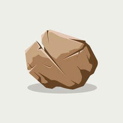 A Flat-Style sandstone on a Plain White Background