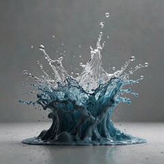 water splash on black background