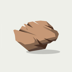 A Flat-Style sandstone on a Plain White Background