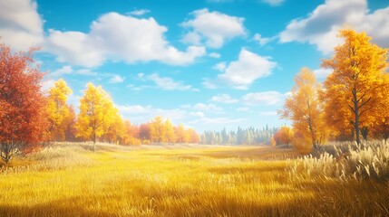 Sun rays illuminate the deep crimson shades of autumn