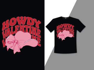 Howdy Valentine's T-shirt design