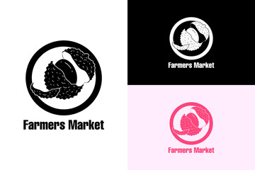 peeled lychee, circle, round, lychee logo, fruits market, fresh fruits, fruits shop, farmers market logo, juice shop, smoothies, supermarket, superstore, gourmet, organic food, logo, vector, abstract