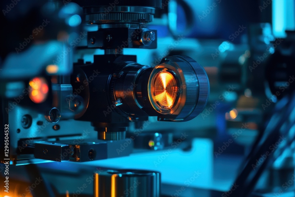 Poster scope scans data processing equipment in innovative laboratory setup, scope scanning over data proce