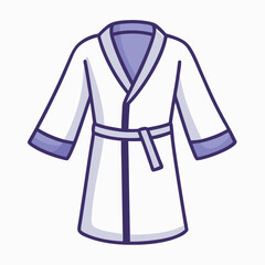 textured white bathrobe