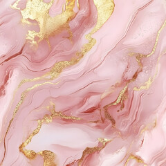 Fototapeta premium Abstract Pink and Gold Marble Texture Background