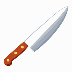 knife on a white background