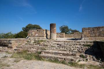 Conjunto Vertice Geodesico at the ancient archaeological ruins of Monte Alban in the Oaxaca region...