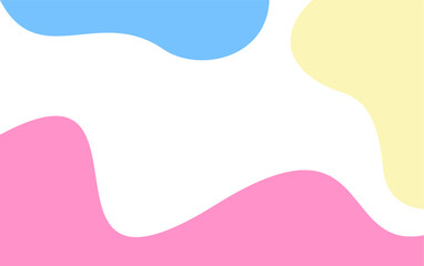 Abstract Background Simple Design. Colorful Fluid Shape Abstract Design