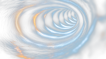 a black hole with a light at the end