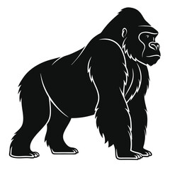 Gorilla Head Silhouette Symbol